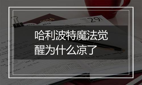 哈利波特魔法觉醒为什么凉了