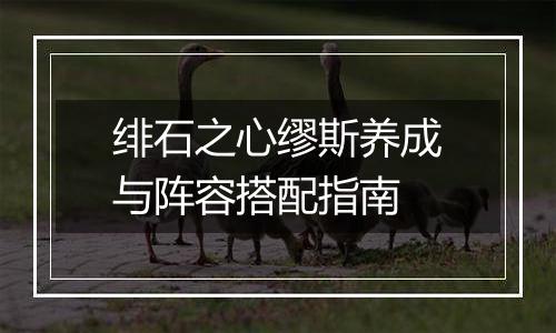 绯石之心缪斯养成与阵容搭配指南