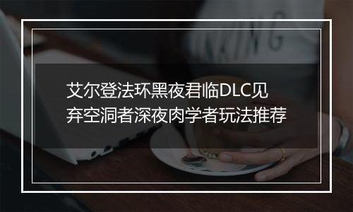 艾尔登法环黑夜君临DLC见弃空洞者深夜肉学者玩法推荐