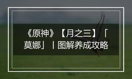 《原神》【月之三】「莫娜」丨图解养成攻略