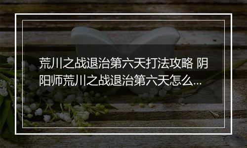 荒川之战退治第六天打法攻略 阴阳师荒川之战退治第六天怎么打